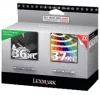 ~Brand New Original LEXMARK 18C2170 / 18C2180 36XL / 37XL High Yield INK / INKJET Cartridge Black Color COMBO PACK