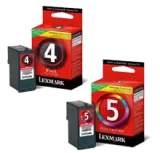 ~Brand New Original Lexmark 18C1974 #4 + LEXMARK 18C1960 #5 Inkjet Cartridge Set Black Tri-Color