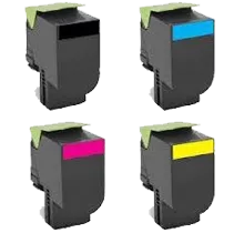 LEXMARK 701X Laser Toner Cartridge Extra High Yield Set Black Cyan Magenta Yellow