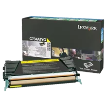 ~Brand New Original LEXMARK C734A1YG Laser Toner Cartridge Yellow