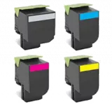 Lexmark CX510 Laser Toner Cartridge Set Extra High Yield Black Yellow Cyan Magenta