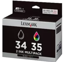 ~Brand New Original LEXMARK 18C0034 / 18C0035 High Yield INK / INKJET Cartridge Combo Black Tri-Color