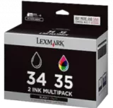 ~Brand New Original LEXMARK 18C0034 / 18C0035 High Yield INK / INKJET Cartridge Combo Black Tri-Color