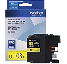 Brand New Original Brother LC-103Y Ink / Inkjet Cartridge High Yield - Yellow