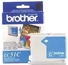 Brand New Original Brother LC-51C Ink / Inkjet Cartridge - Cyan
