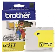Brand New Original Brother LC-51Y Ink / Inkjet Cartridge - Yellow