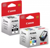 ~BRAND NEW ORIGINAL CANON PG-245XL / CL-246XL INK / INKJET Cartridge Black Tri-Color High Yield Combo
