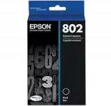 ~Brand New Original EPSON T802XL120 INK / INKJET Cartridge Black High Yield