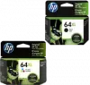 ~Brand New Original HP X4D92AN (64XL) INK / INKJET Cartridge Combo Black Tri-Color