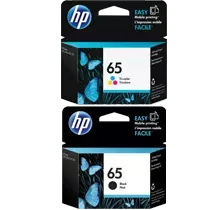 ~Brand New  Original HP N9K01AN / N9K02AN (#65) INK / INKJET Cartridge Combo Pack Black Tri-Color