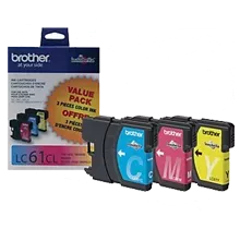 ~Brand New Original BROTHER LC613PKS INK / INKJET Cartridge 3 Pack Color Set Cyan Yellow Magenta