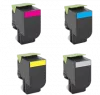 Lexmark 80C1 Laser Toner Cartridge Set Black Cyan Magenta Yellow
