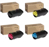 ~Brand New Original Xerox C500/C505 High Yield Laser Toner Cartridge Set Black Cyan Magenta Yellow