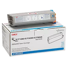 ~Brand New Original OKIDATA 41963003 Laser Toner Cartridge Cyan