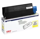 ~Brand New Original OKIDATA 43034801 Laser Toner Cartridge Yellow