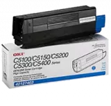 ~Brand New Original  OKIDATA 42127403 Laser Toner Cartridge Cyan High Yield