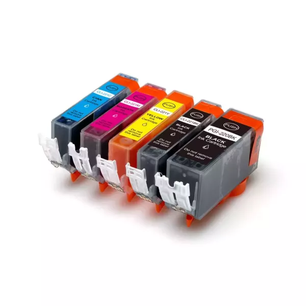 CANON PGI-220BK / CLI221 SET INK / INKJET Cartridge Set (5 - Total Cartridges)