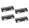 RICOH SP C250 (C250A) Laser Toner Cartridge Set Black Cyan Magenta Yellow