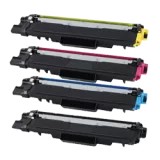 Brother TN227 High Yield Laser Toner Cartridge Set Black Cyan Magenta Yellow - No Chip - 