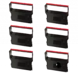 VERIFONE CRM0023BR Ribbons 6-PACK Black / Red