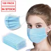 Ships from Canada - 100 Pack Disposable Face Mask Safety, 3-Ply Ear Loop -Ships from Canada - in Stock