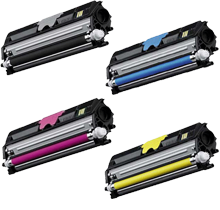 Xerox 6121 Laser Toner Cartridge Set Black Cyan Magenta Yellow High Yield