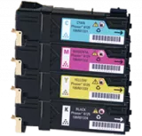 XEROX 6125 Laser Toner Cartridge Set Black Cyan Yellow Magenta