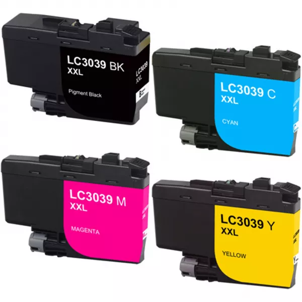Brother LC-3039 Set Ink / Inkjet Cartridge Ultra High Yield - Black Cyan Yellow Magenta