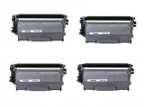 Brother TN-450 Laser Toner Cartridge - High Yield - Black - Pack of 4