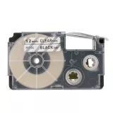 Casio Black on Clear Cassette Label Tape 12MM / 1/2” - 8M / 26’