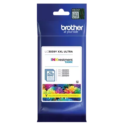 Brand New Original Brother LC-3039Y Ink / Inkjet Cartridge Ultra High Yield - Yellow
